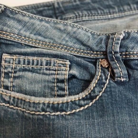 SILVER Jeans Suki Capri Women's Cropped Blue Denim - Picture 6 of 12